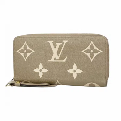 Pre-owned Louis Vuitton Cream Tourterelle Long Wallet (bi-fold) () In Multi
