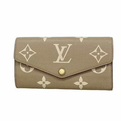 Pre-owned Louis Vuitton Cream Tourterelle Long Wallet (bi-fold) () In Multi