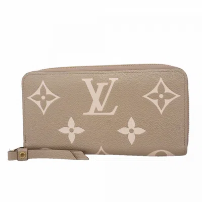 Pre-owned Louis Vuitton Cream Tourterelle Long Wallet (bi-fold) () In Multi