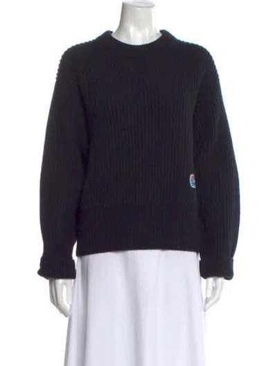 Pre-owned Louis Vuitton Crew Neck Sweater In Black