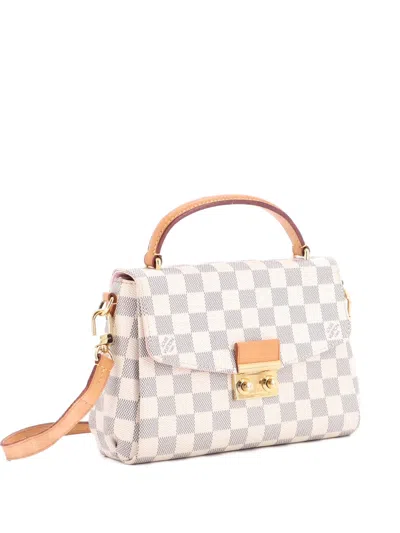 Pre-owned Louis Vuitton Croisette Handbag Damier Crossbody Bag In White