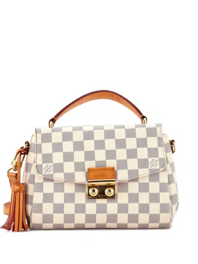 Pre-owned Louis Vuitton Croisette Handbag Damier Crossbody Bag In White