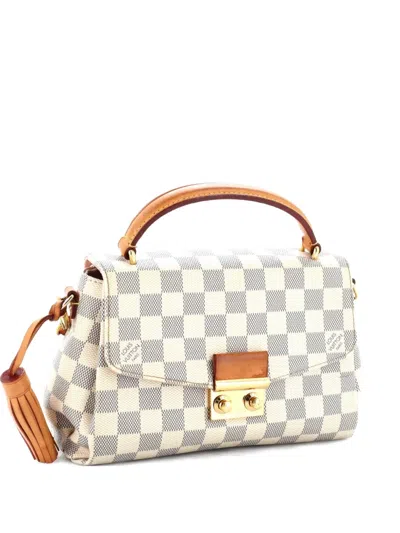 Pre-owned Louis Vuitton Croisette Handbag Damier Crossbody Bag In White