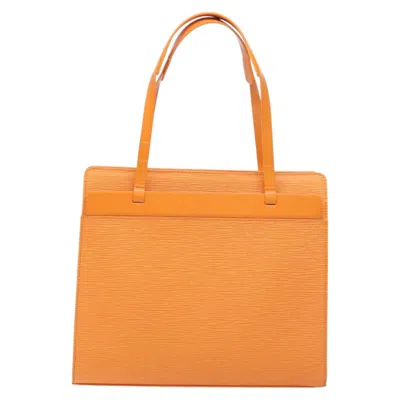 Pre-owned Louis Vuitton Croisette Orange Leather Tote Bag ()