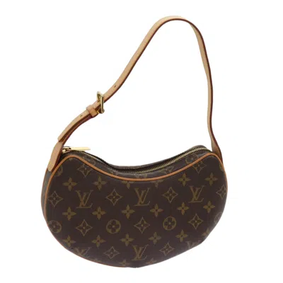 Pre-owned Louis Vuitton Croissant Brown Canvas Shoulder Bag ()