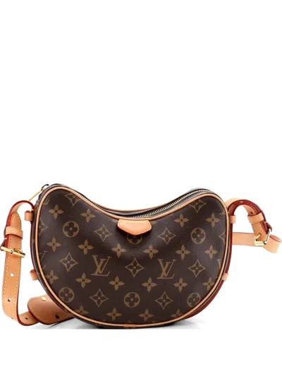 Pre-owned Louis Vuitton Croissant Nm Handbag Monogram Canvas Mm Shoulder Bag In Brown