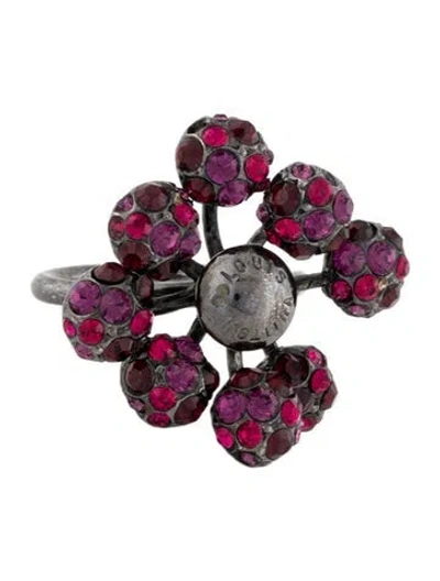 Pre-owned Louis Vuitton Crystal 1001 Nuits Cocktail Ring In Multi