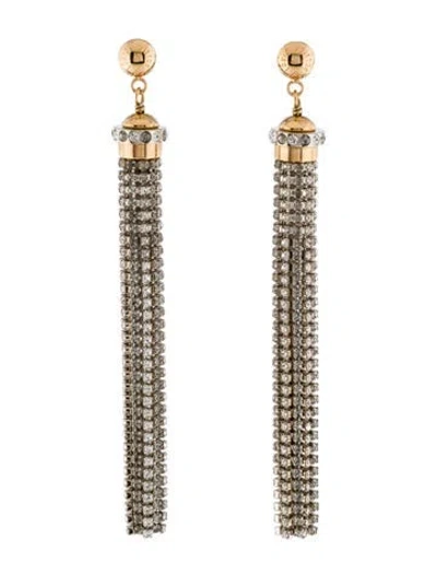 Pre-owned Louis Vuitton Crystal All That Jazz Drop Earrings In Transparent