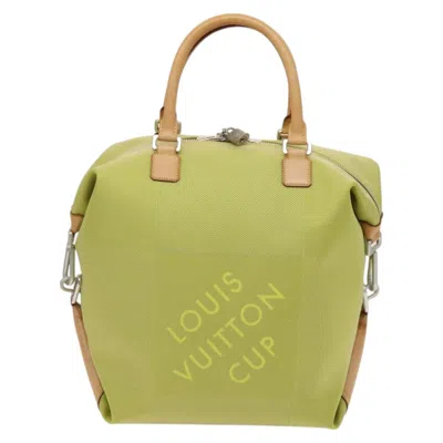 Pre-owned Louis Vuitton Cube Yellow Canvas Shoulder Bag ()
