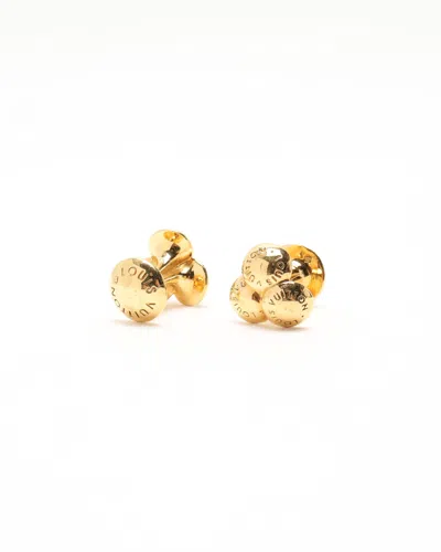 Pre-owned Louis Vuitton Cufflinks In Gold