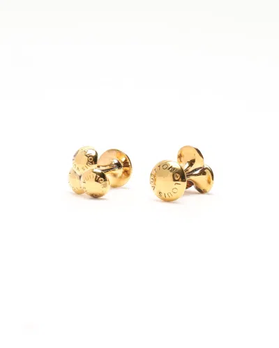 Pre-owned Louis Vuitton Cufflinks In Gold