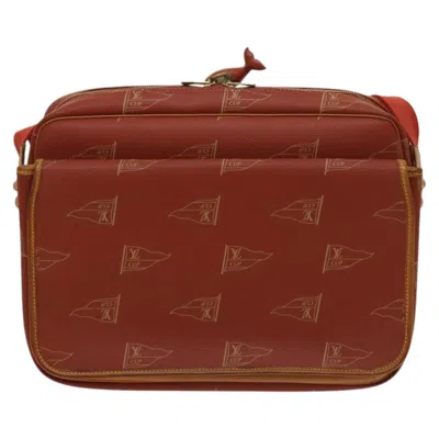 Pre-owned Louis Vuitton Cup Calvi Red Canvas Shoulder Bag ()