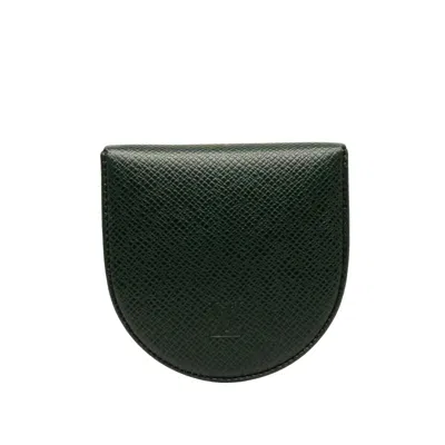 Pre-owned Louis Vuitton Cuvette Green Leather Wallet  ()