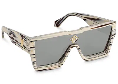 Pre-owned Louis Vuitton Cyclone Sunglasses In Beige