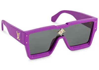 Pre-owned Louis Vuitton Cyclone Sunglasses In Purple