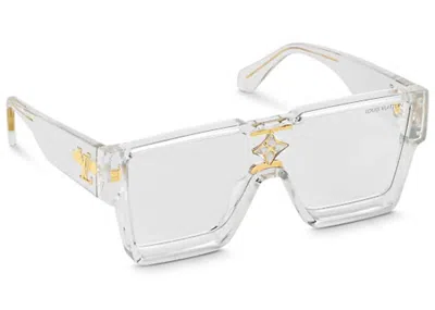 Pre-owned Louis Vuitton Cyclone Sunglasses In Transparent