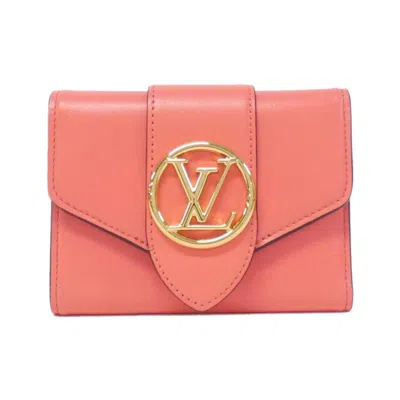 Pre-owned Louis Vuitton Dahlia Leather Wallet (tri-fold) ()