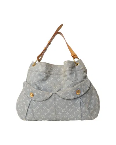 Pre-owned Louis Vuitton Daily Gm Monogram Denim Monogram In Grey