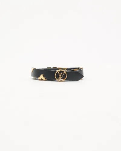 Pre-owned Louis Vuitton Daily Monogram Bracelet In Black