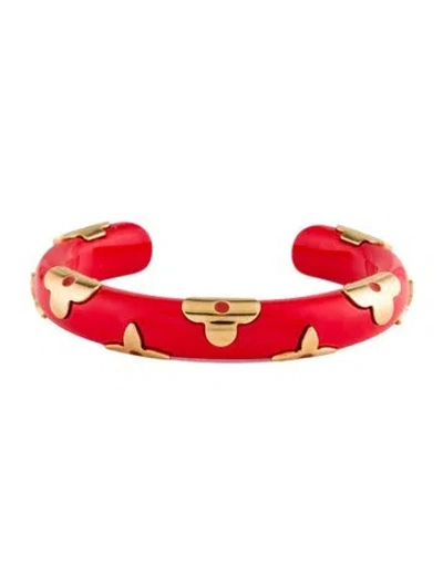 Pre-owned Louis Vuitton Daily Monogram Cuff, 5.25" In Multi