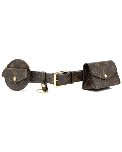 Pre-owned Louis Vuitton Daily Multi Pocket Belt (authentic Pre-loved)