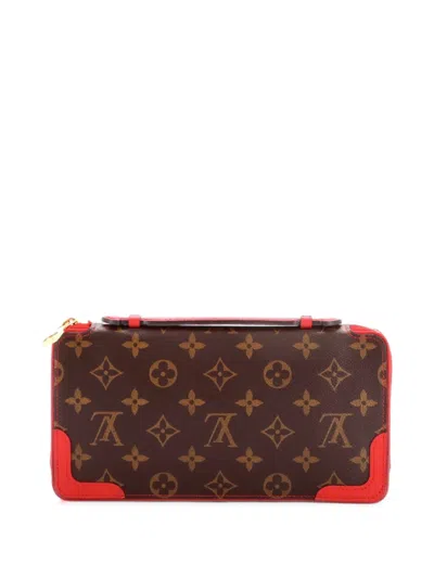 Pre-owned Louis Vuitton Daily Organizer Wallet Monogram Canvas Small Wallets In Brown