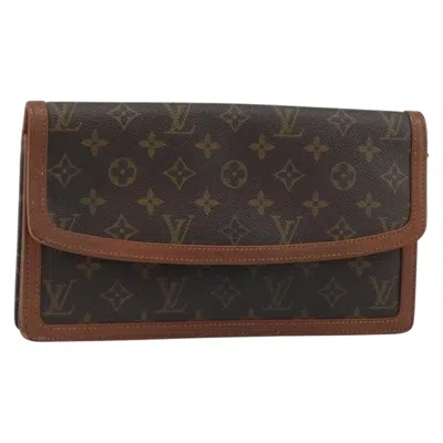 Pre-owned Louis Vuitton Dame Pochette Monogram Canvas Brown Canvas Clutche & Pouche Bag ()