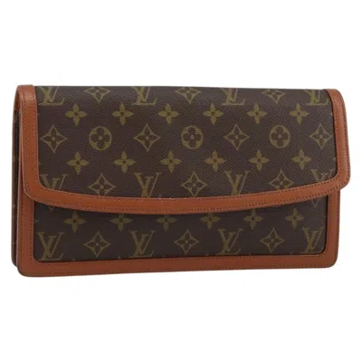 Pre-owned Louis Vuitton Dame Pochette Monogram Canvas Brown Canvas Clutche & Pouche Bag ()