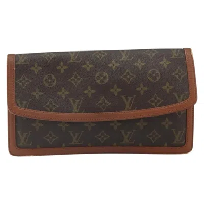 Pre-owned Louis Vuitton Dame Pochette Monogram Canvas Brown Canvas Clutche & Pouche Bag ()