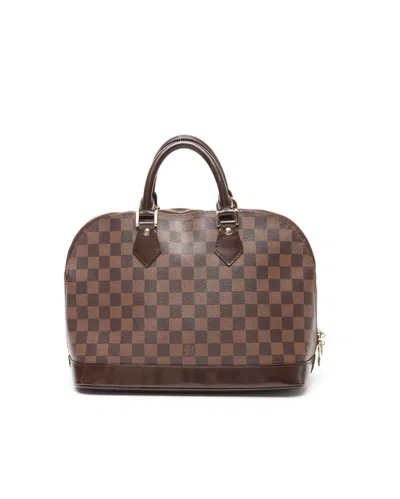 Pre-owned Louis Vuitton Damier Alma Pm Bag In Brown