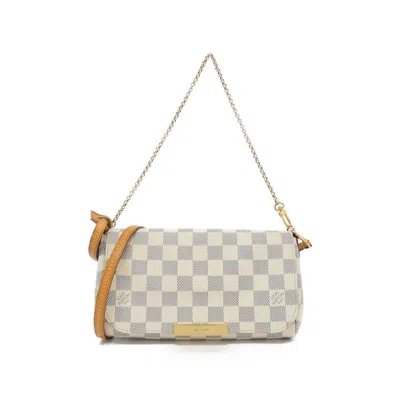 Pre-owned Louis Vuitton Damier Azur Azur Coated Canvas Shoulder Bag ()