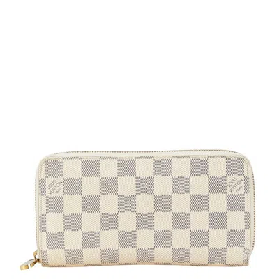 Pre-owned Louis Vuitton Damier Azur Azur Damier Azur White Damier Azur Long Wallet (bi-fold) ()