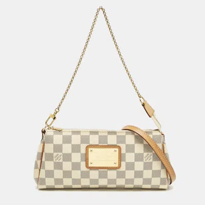 Pre-owned Louis Vuitton Damier Azur Canvas Eva Clutch