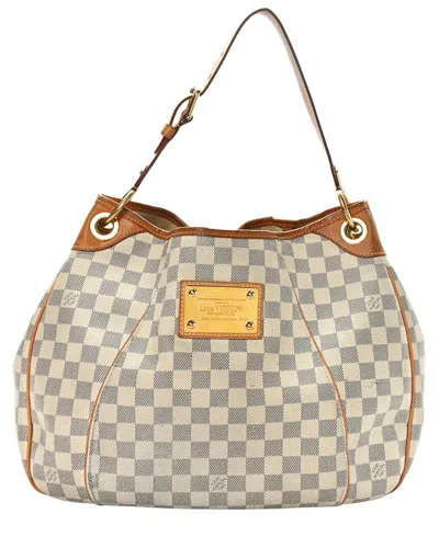 Pre-owned Louis Vuitton Damier Azur Canvas Galliera Pm (authentic )