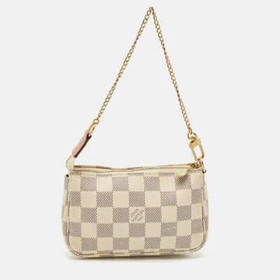 Pre-owned Louis Vuitton Damier Azur Canvas Mini Pochette Accessoires