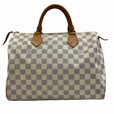 Pre-owned Louis Vuitton Damier Azur Damier Azur Handbag () In White