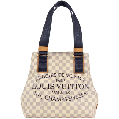 Pre-owned Louis Vuitton Damier Azur Damier Azur Tote Bag () In Blue