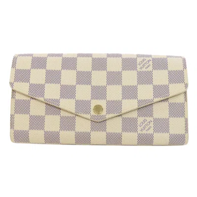 Pre-owned Louis Vuitton Damier Azur Damier Canvas Long Wallet (bi-fold) ()