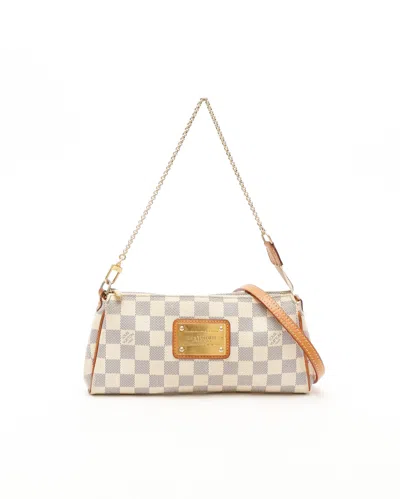 Pre-owned Louis Vuitton Damier Azur Eva Pochette Bag