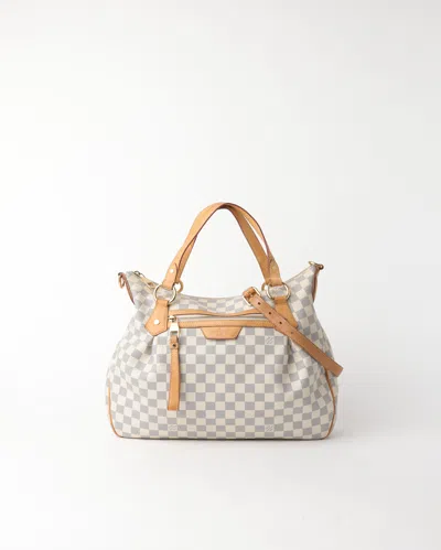 Pre-owned Louis Vuitton Damier Azur Evora Mm Shoulder Bag