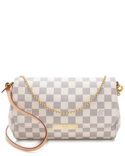 Pre-owned Louis Vuitton Damier Azur Favorite Mm (authentic Pre-loved)