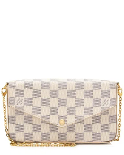 Pre-owned Louis Vuitton Damier Azur Felicie Pochette  (authentic Pre-loved)