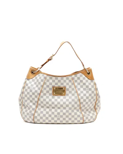 Pre-owned Louis Vuitton Damier Azur Galliera Gm Tote Bag In Multi