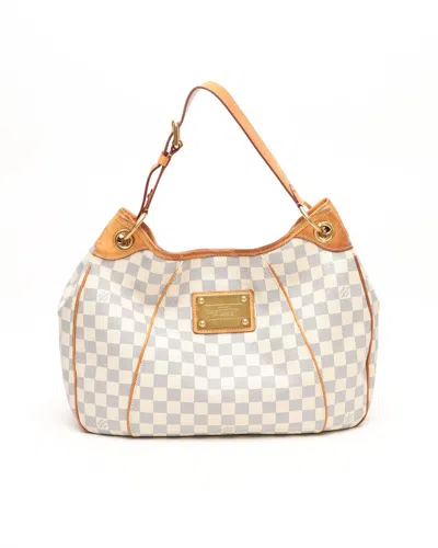 Pre-owned Louis Vuitton Damier Azur Galliera Pm Bag In Multi