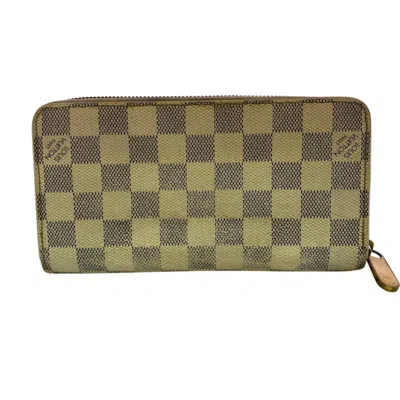 Pre-owned Louis Vuitton Damier Azur Gray White Damier Azur Long Wallet (bi-fold) () In Multi