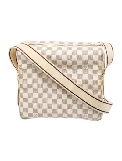 Pre-owned Louis Vuitton Damier Azur Naviglio In Neutral