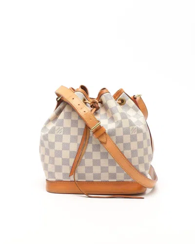 Pre-owned Louis Vuitton Damier Azur Noé Bb Bag In Multi