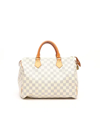Pre-owned Louis Vuitton Damier Azur Speedy 30 Bag