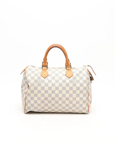 Pre-owned Louis Vuitton Damier Azur Speedy 30 Handbag