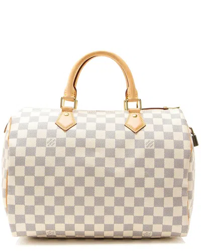 Pre-owned Louis Vuitton Damier Azur Speedy 30 Satchel (authentic Pre-loved)